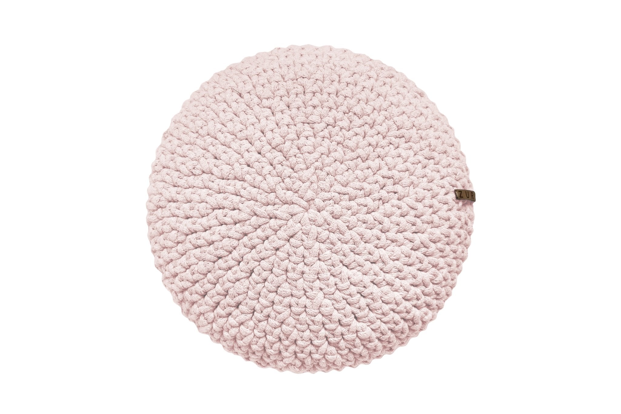 Crochet Round Cushion | PALE PINK