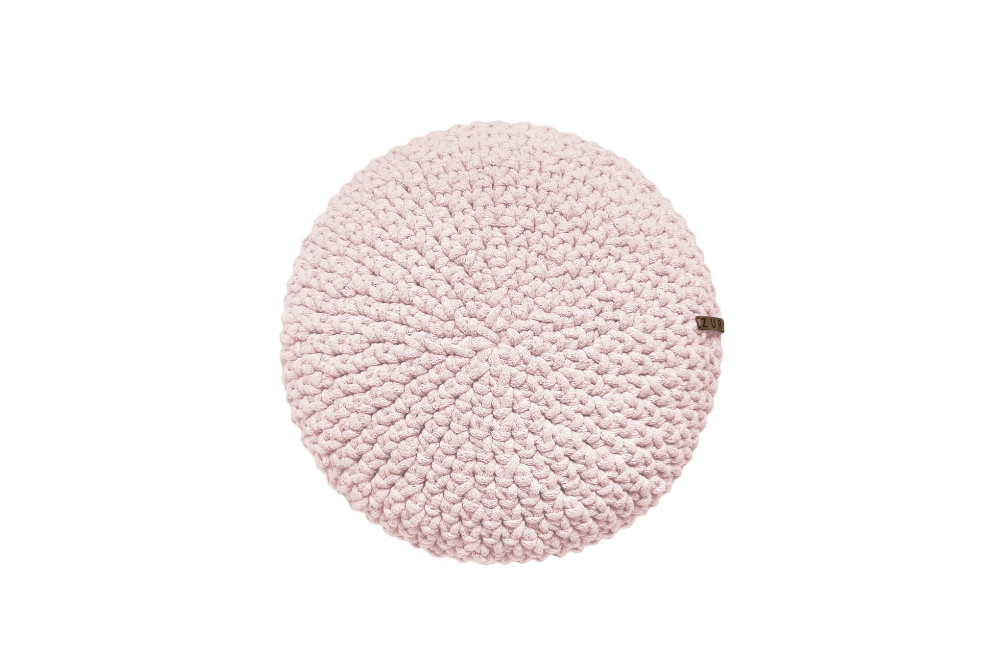 Crochet Round Cushion | PALE PINK