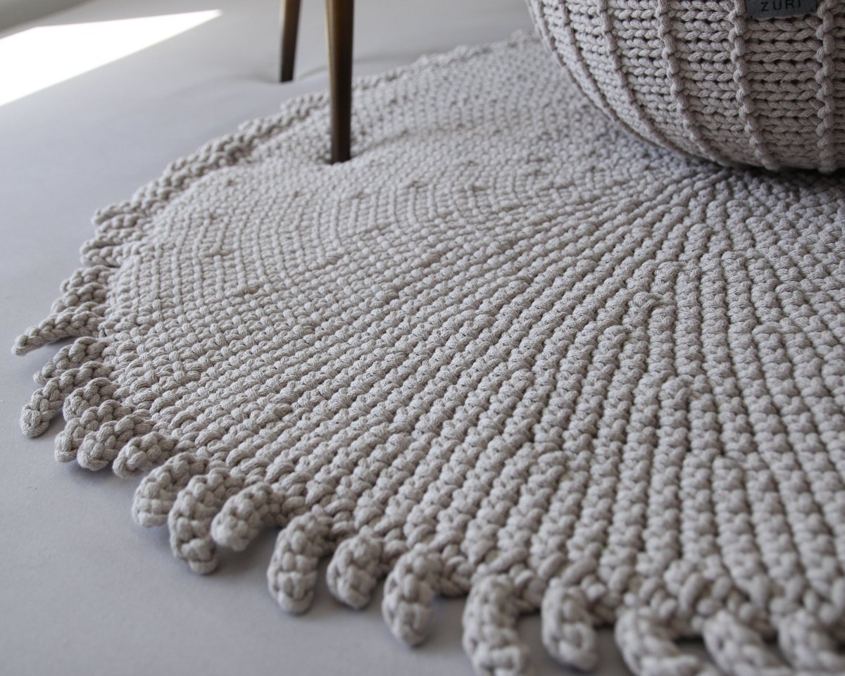 Crochet Rug SUN | OATMEAL