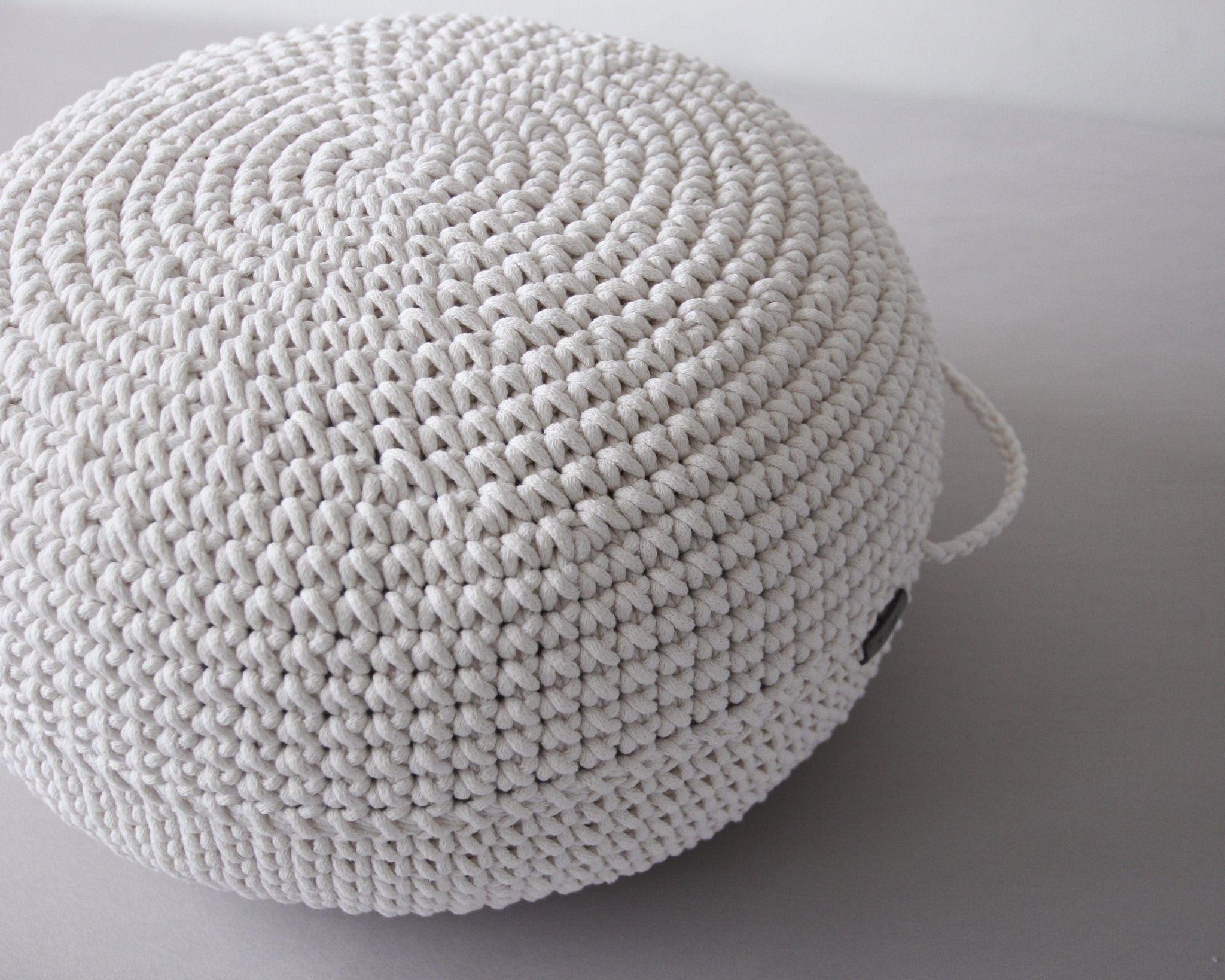 Crochet Ottoman | IVORY