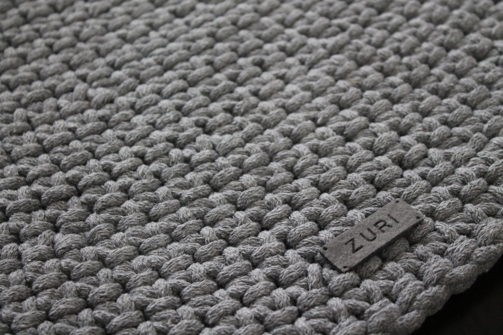 Crochet Rug MOON | DARK GREY