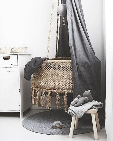 Crochet Rug MOON | DARK GREY