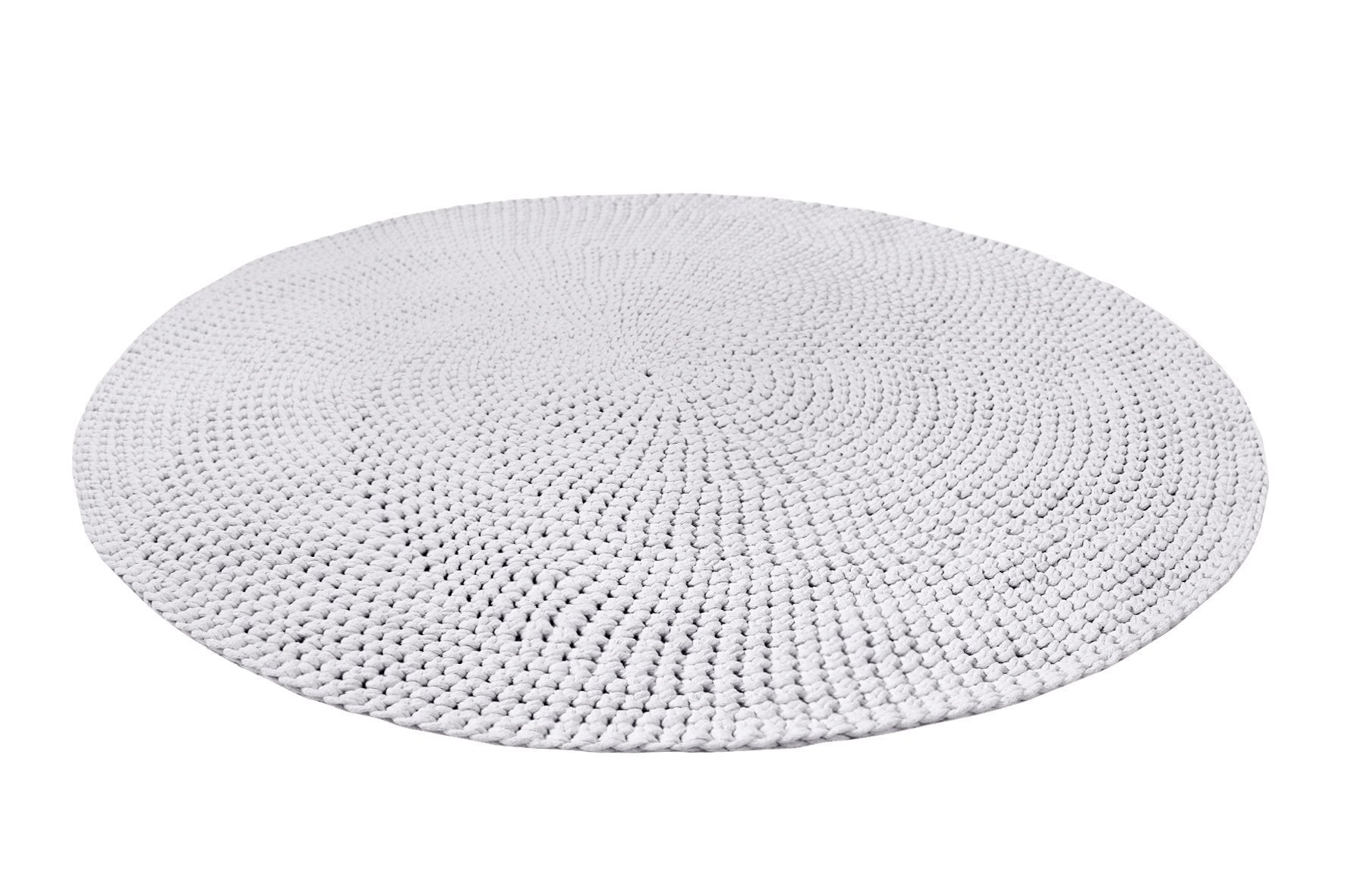 Crochet Rug MOON | LIGHT GREY
