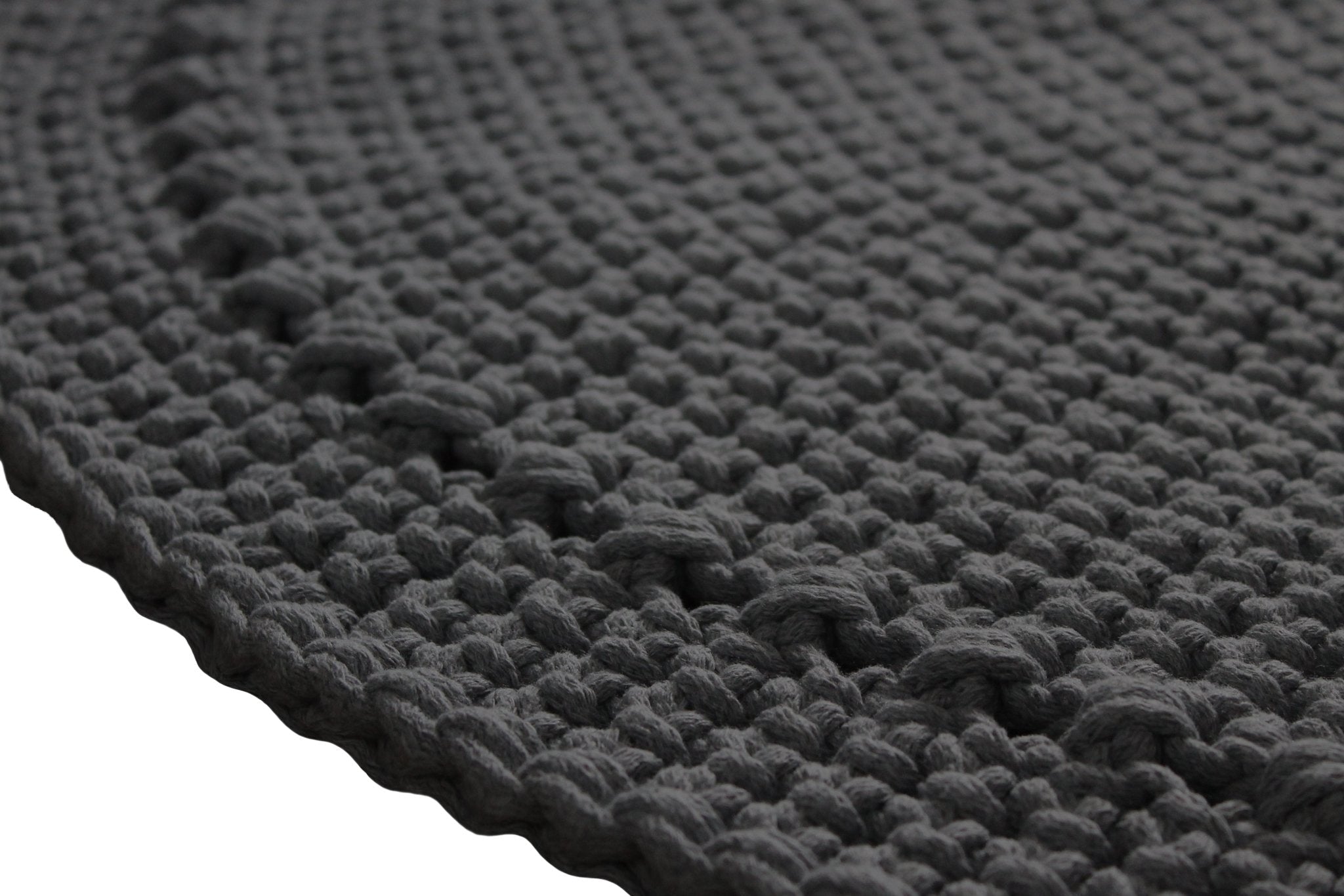 Crochet Rug NEBO | CHARCOAL