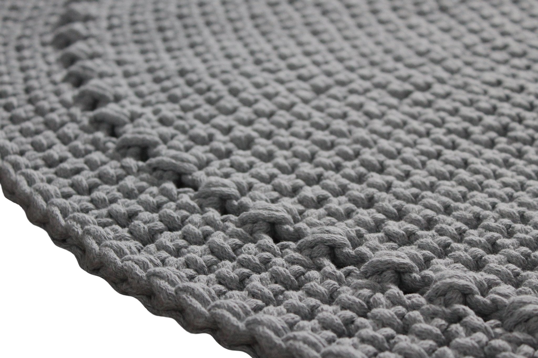 Crochet Rug NEBO | DARK GREY