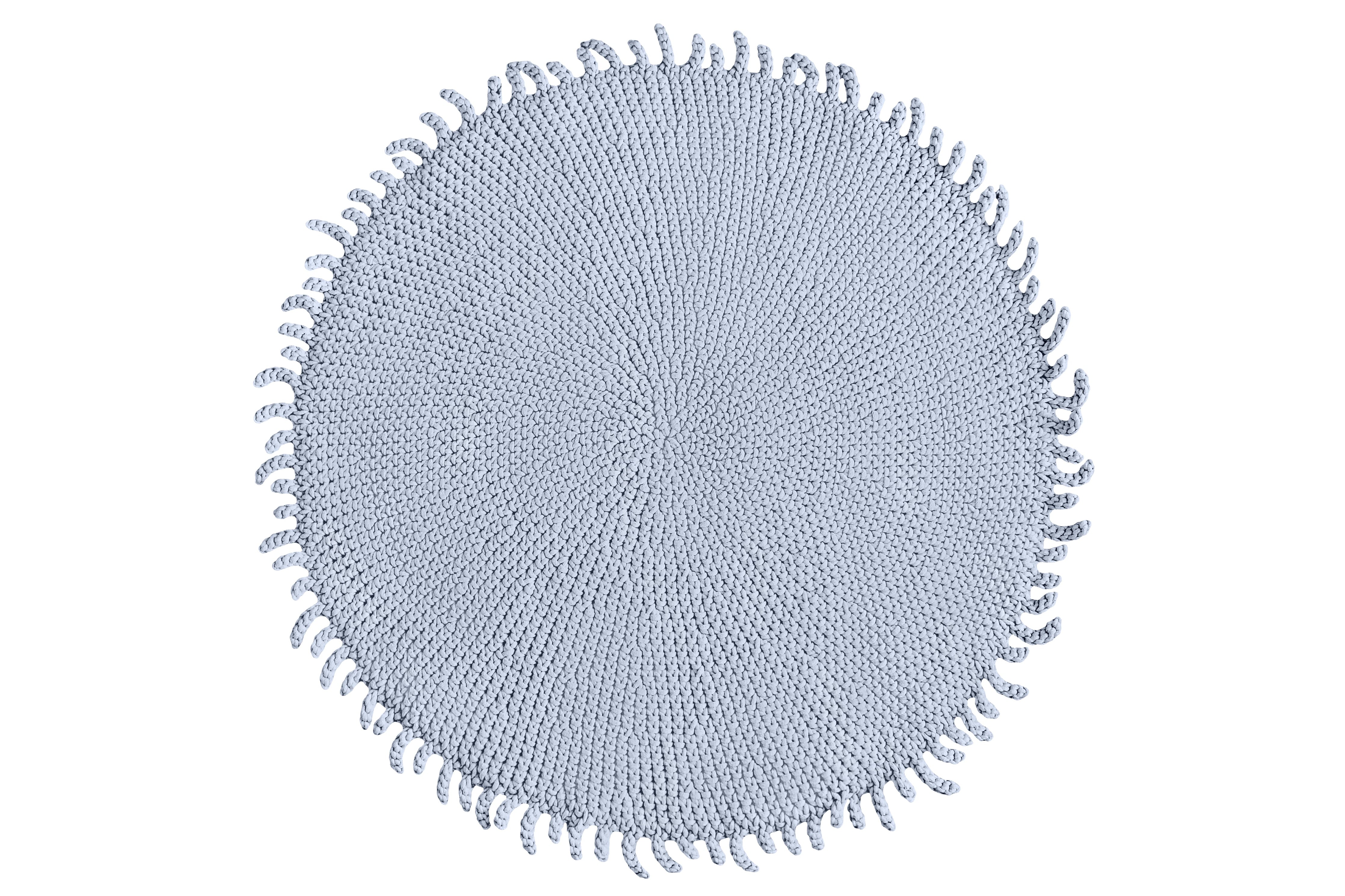 Crochet Rug SUN | BABY BLUE