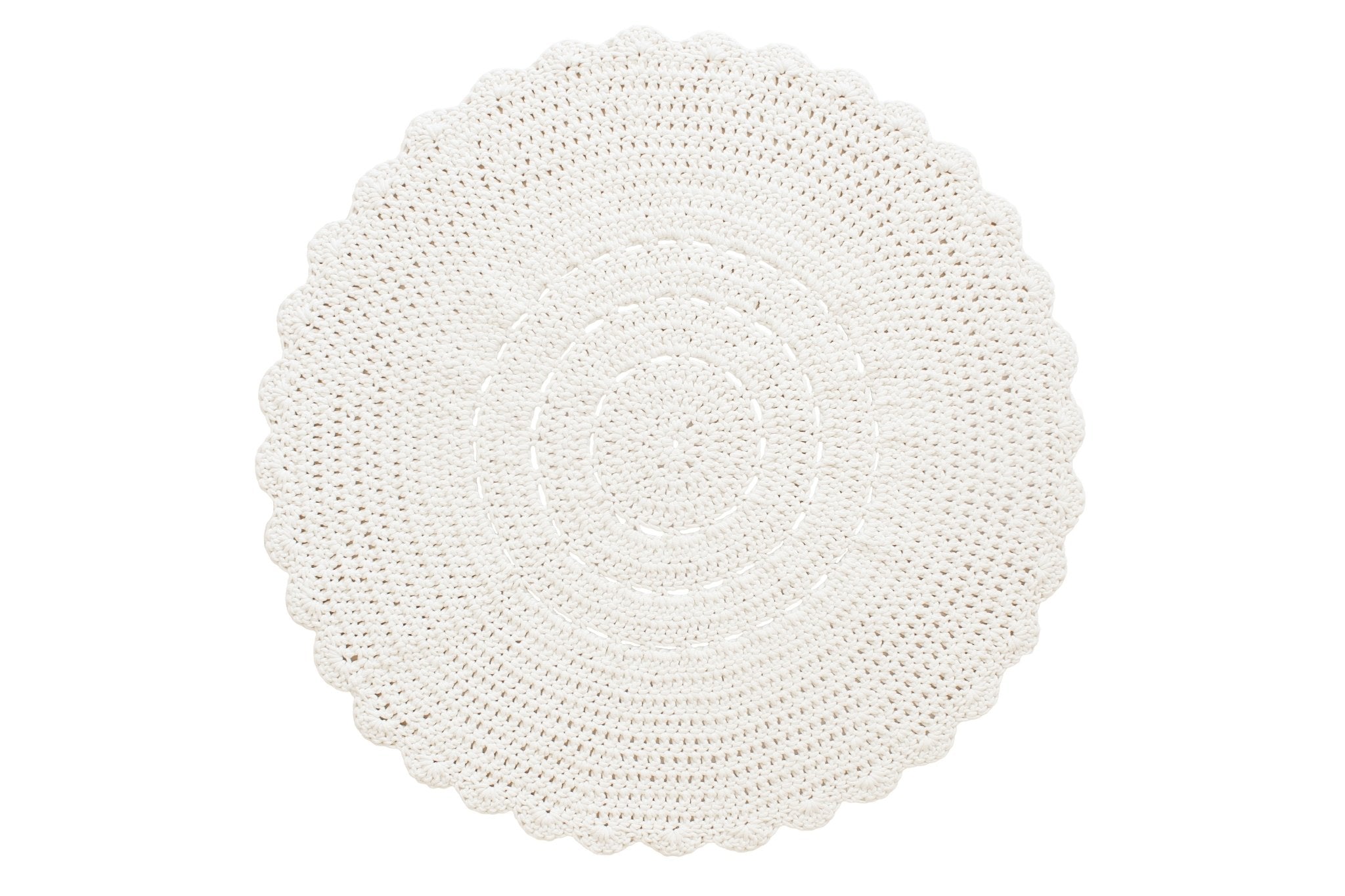 Crochet Doily Rug | IVORY