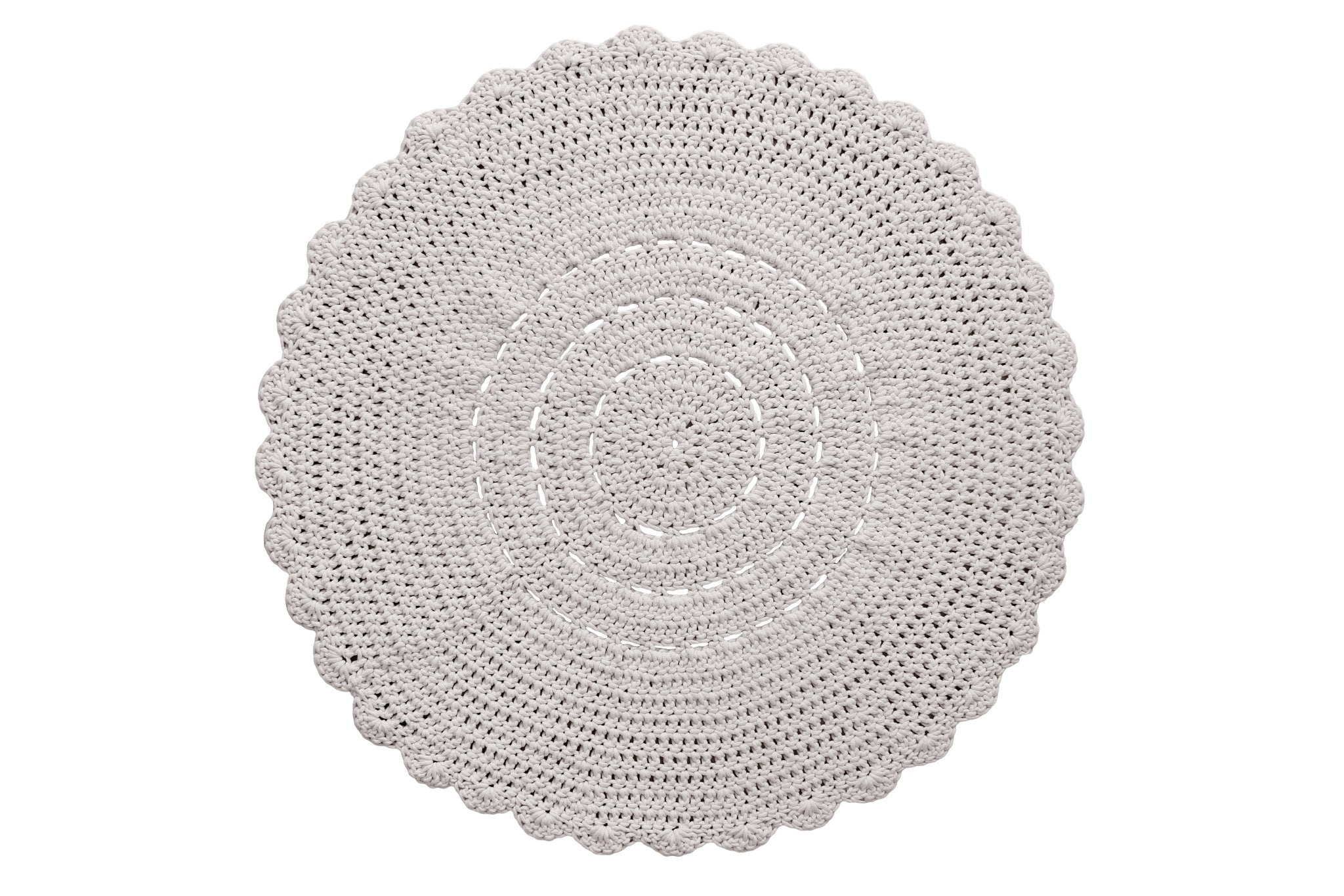 Crochet Doily Rug | OATMEAL