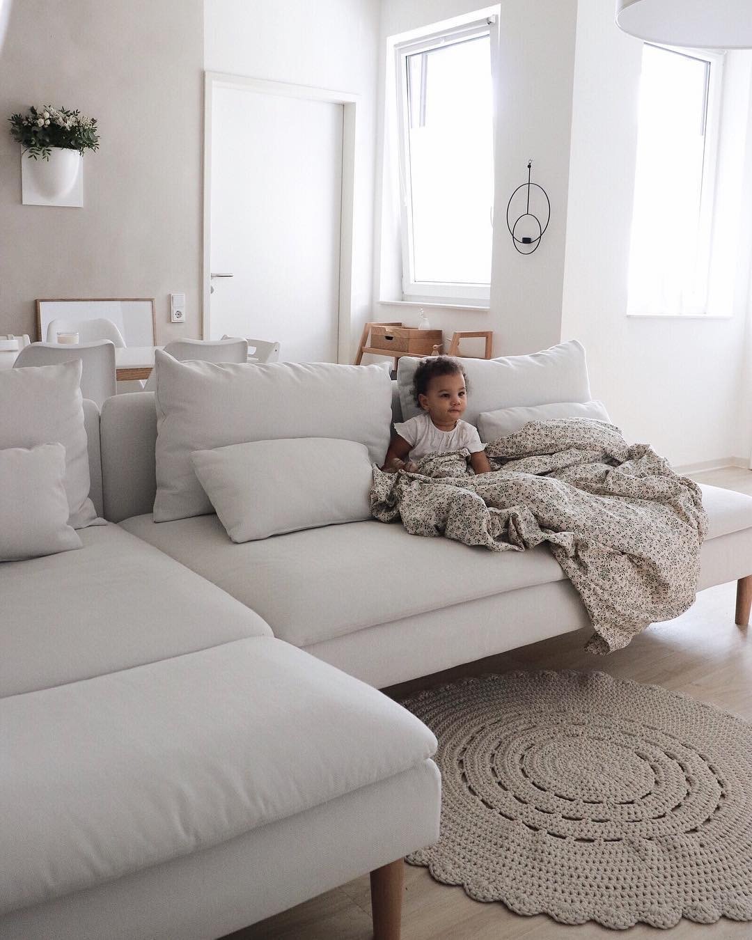 Crochet Doily Rug | OATMEAL