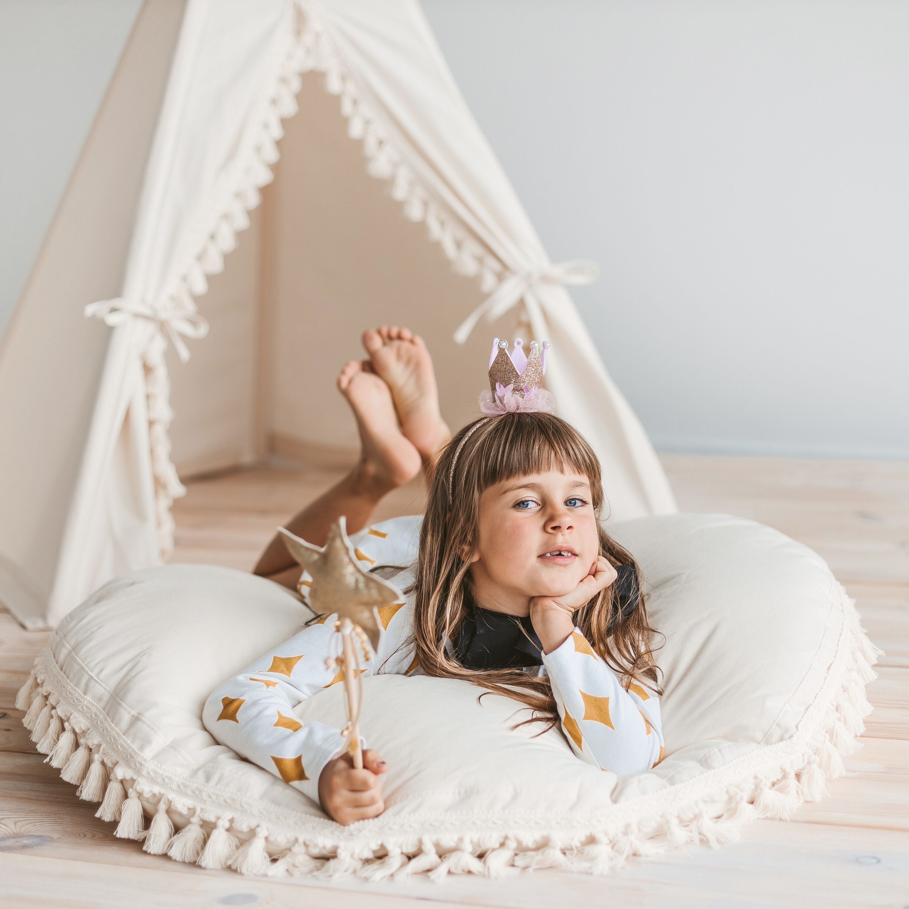 MINICAMP Boho Kids Teepee With Tassels