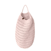 Crochet Hanging Bag, Large | PALE PINK
