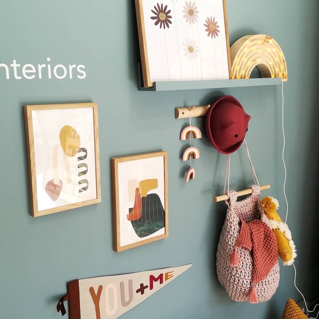 Crochet Hanging Basket, Large | PALE PINK