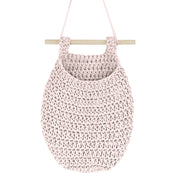 Crochet Hanging Basket, Large | PALE PINK