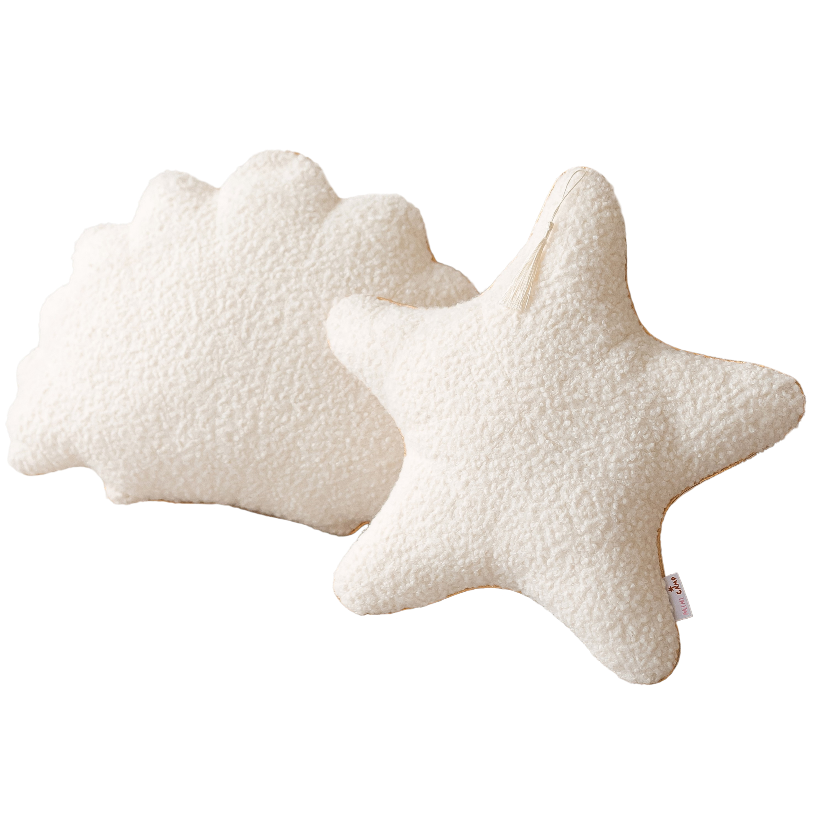 MINICAMP Seashell Pillows, Starfish Throw Pillows, Crustaceancore Decor | PACK of 2