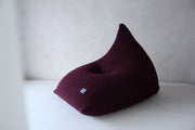 Knitted Bean Bag | AUBERGINE