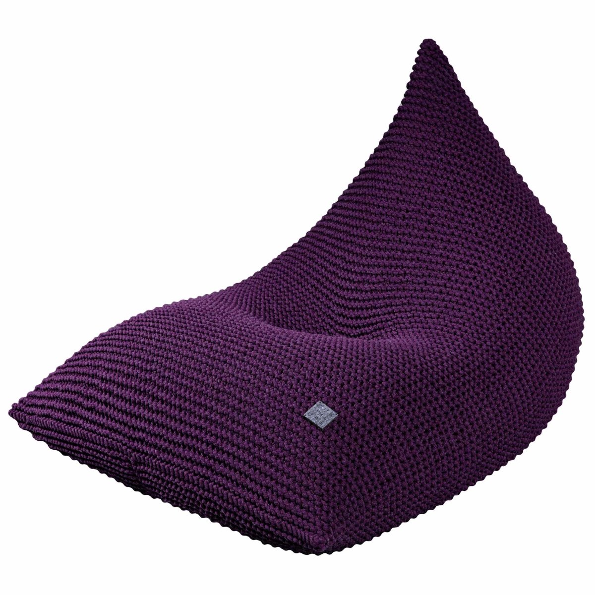 Knitted Bean Bag | AUBERGINE