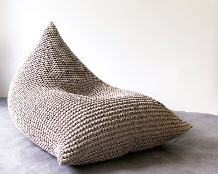 Knitted Bean Bag | BEIGE