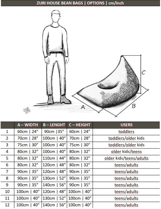 Knitted Bean Bag | CHARCOAL