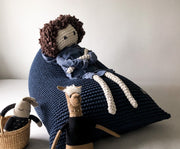 Knitted Bean Bag KIDS | DENIM BLUE