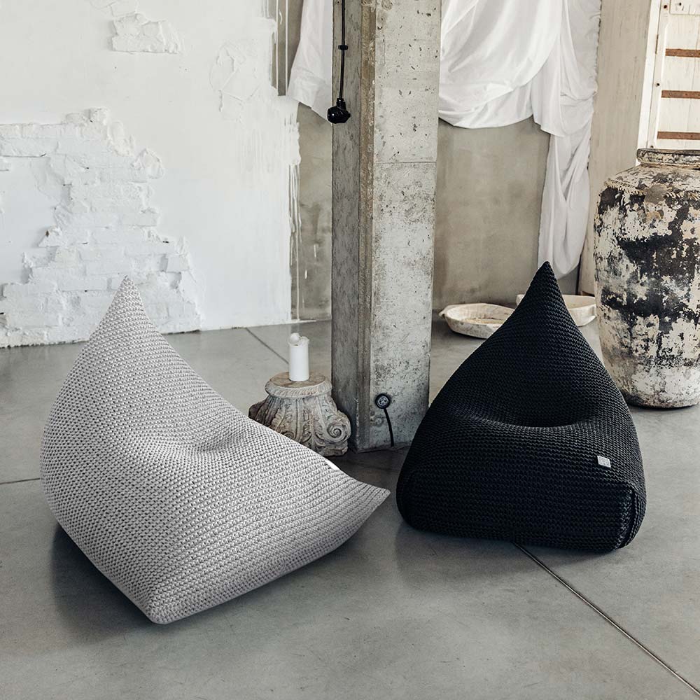 Knitted Bean Bag | LIGHT GREY