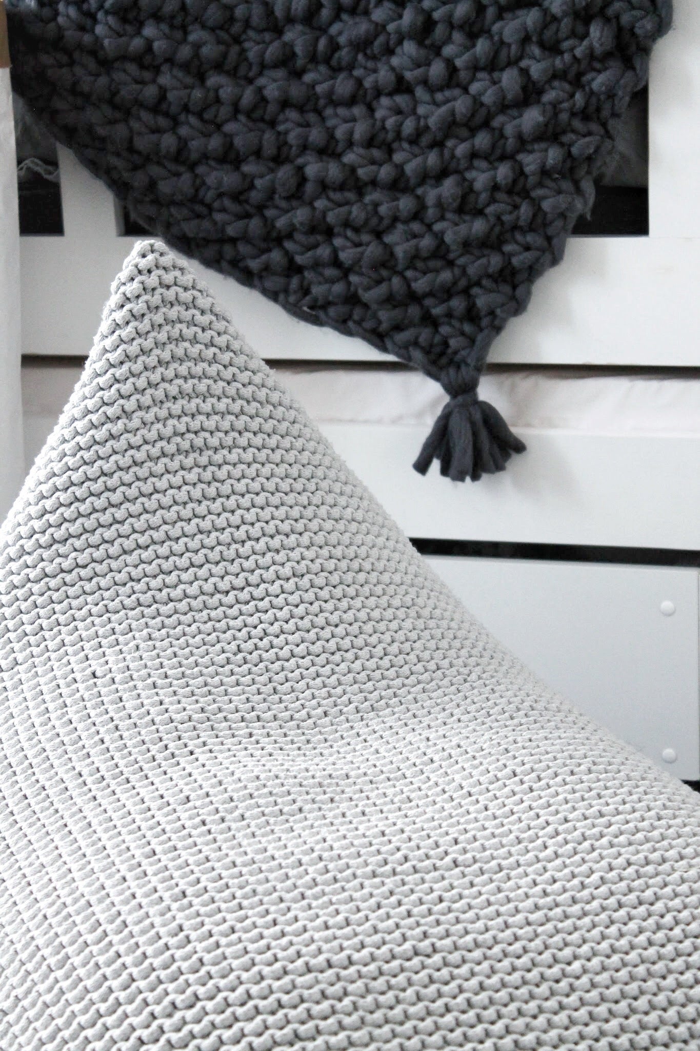 Knitted Bean Bag KIDS | LIGHT GREY