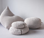Knitted Bean Bag | OATMEAL