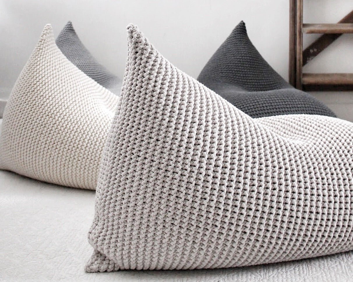 Knitted Bean Bag | OATMEAL