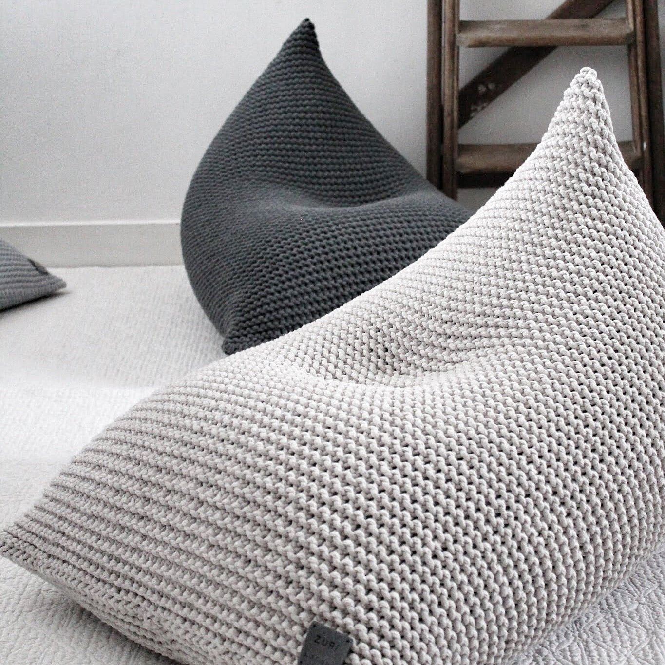 Knitted Bean Bag | OATMEAL