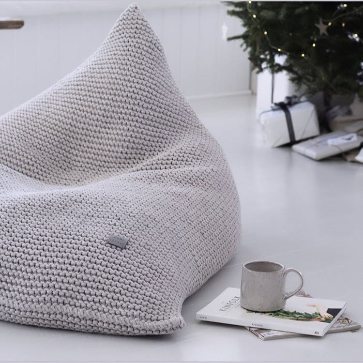 Knitted Bean Bag | OATMEAL
