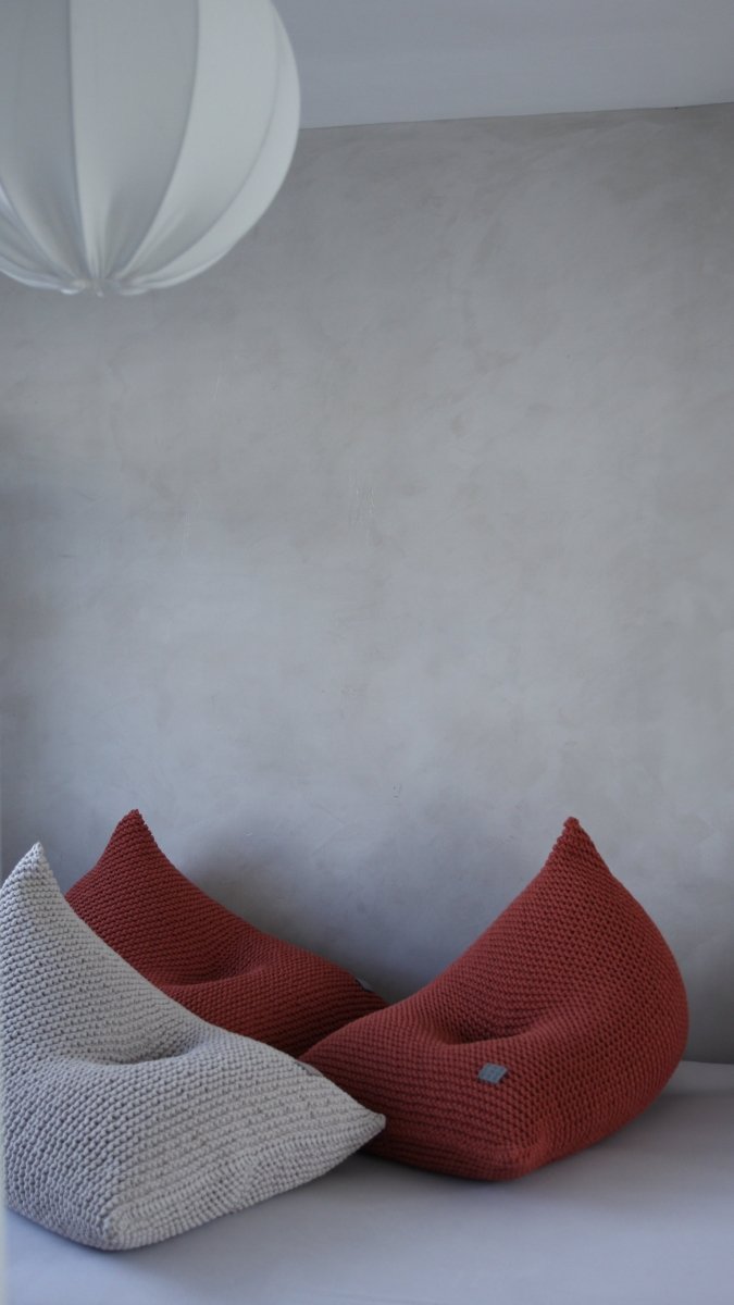 Knitted Bean Bag | TERRACOTTA