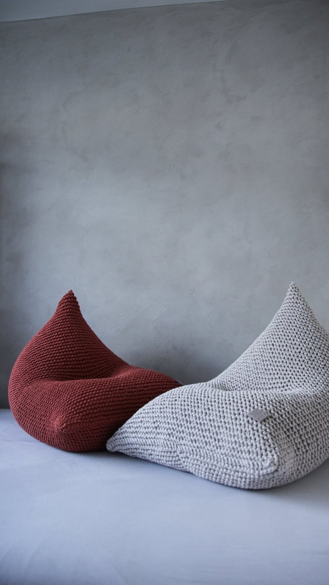 Knitted Bean Bag | TERRACOTTA