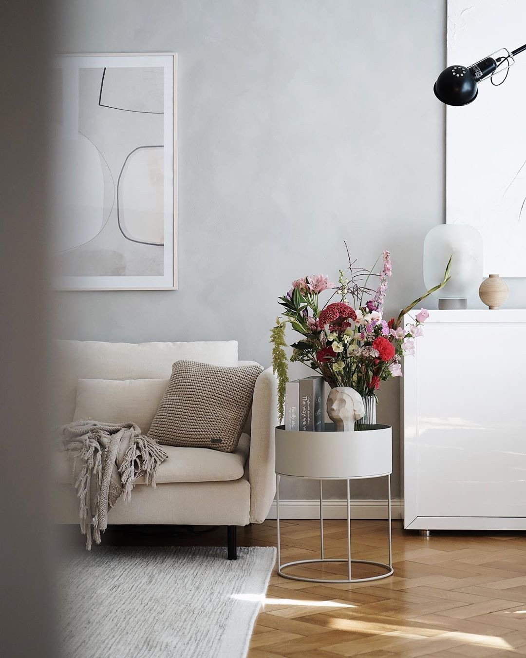 Knitted Square Cushion | BEIGE