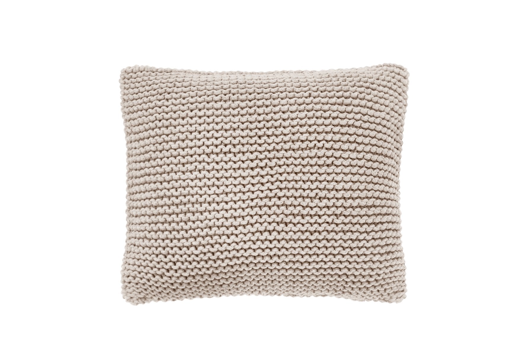 Knitted Square Cushion | BEIGE