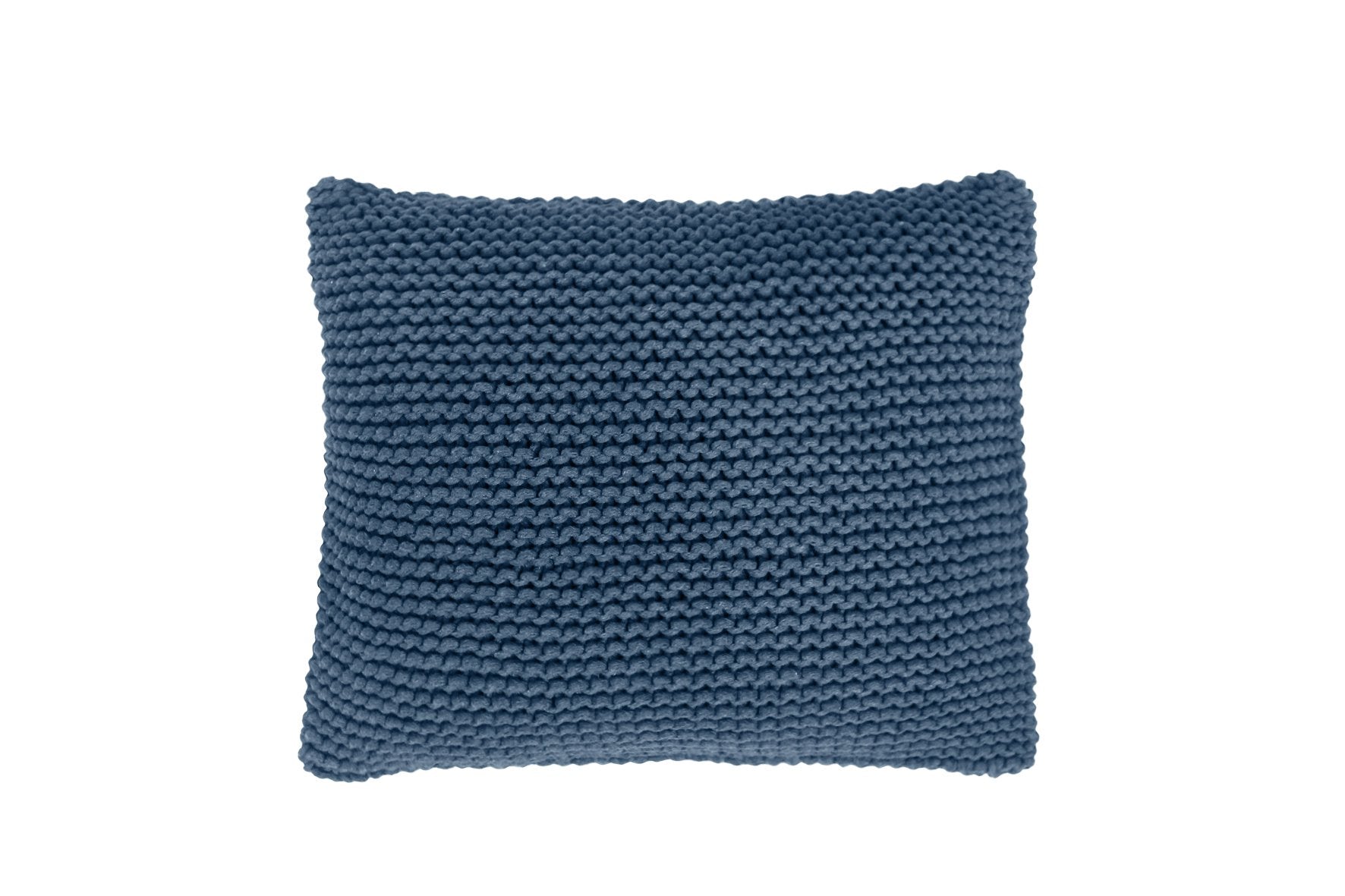 Knitted Square Cushion | DENIM BLUE