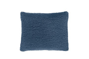 Knitted Square Cushion | DENIM BLUE