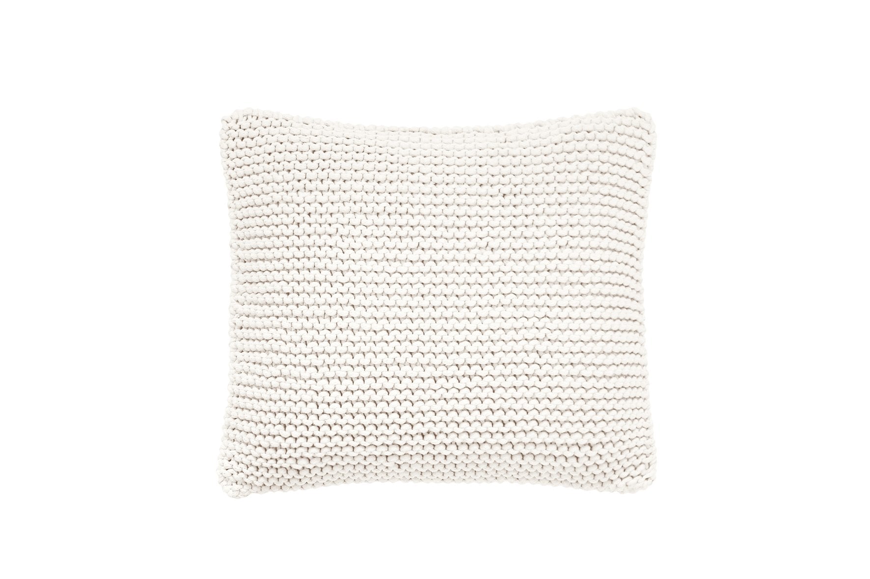 Knitted Square Cushion | IVORY