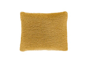 Knitted Square Cushion | MUSTARD