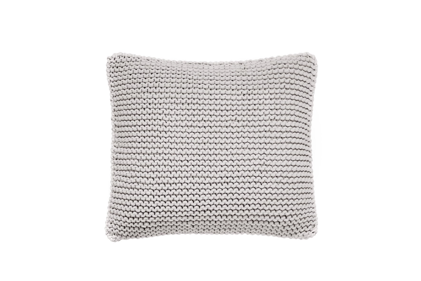 Knitted Square Cushion | OATMEAL