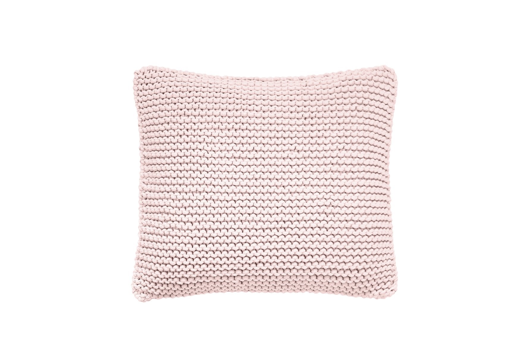 Knitted Square Cushion | PALE PINK