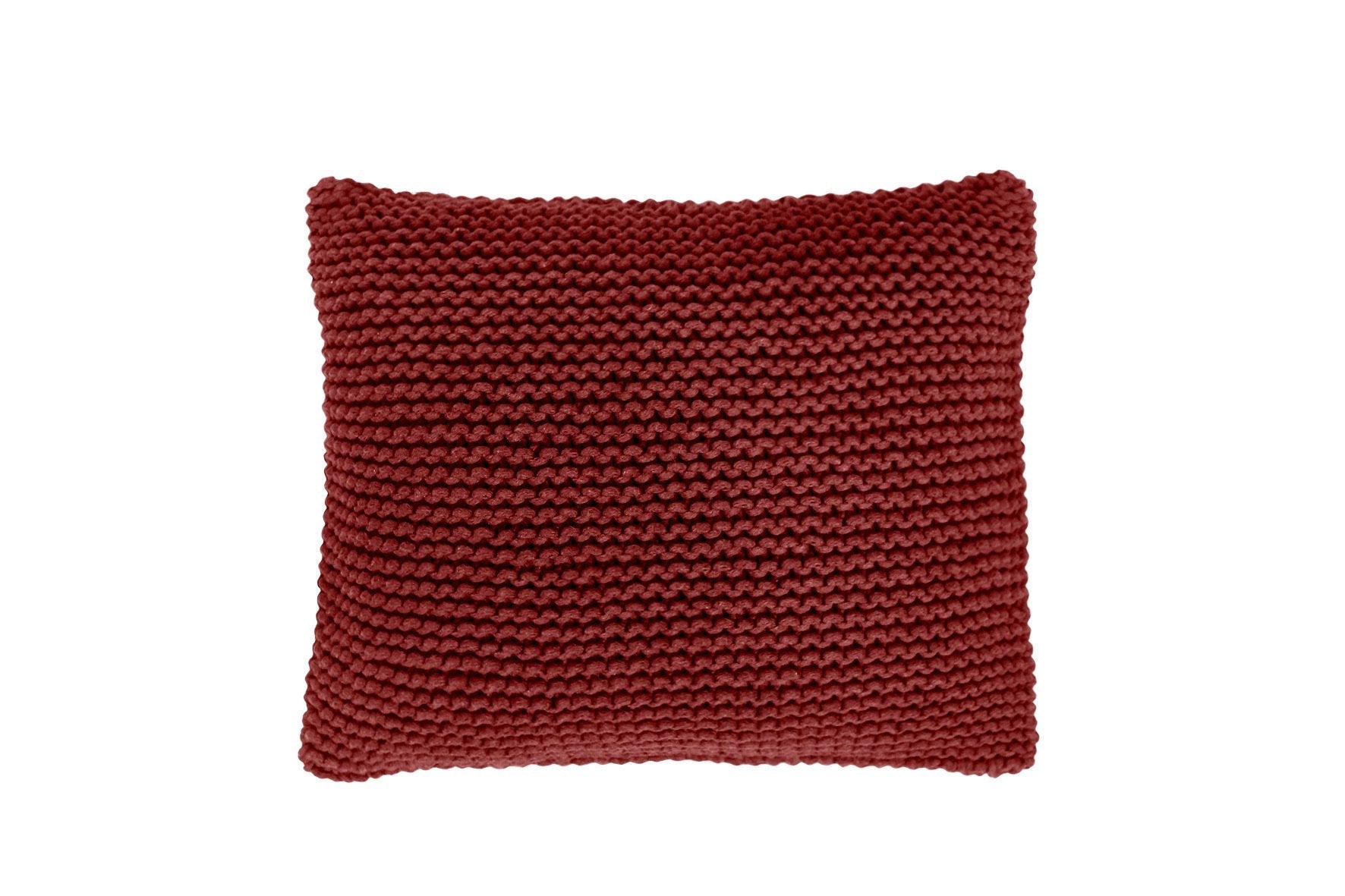 Knitted Square Cushion | TERRACOTTA