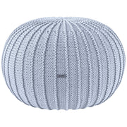 Knitted Pouffe, Large | BABY BLUE