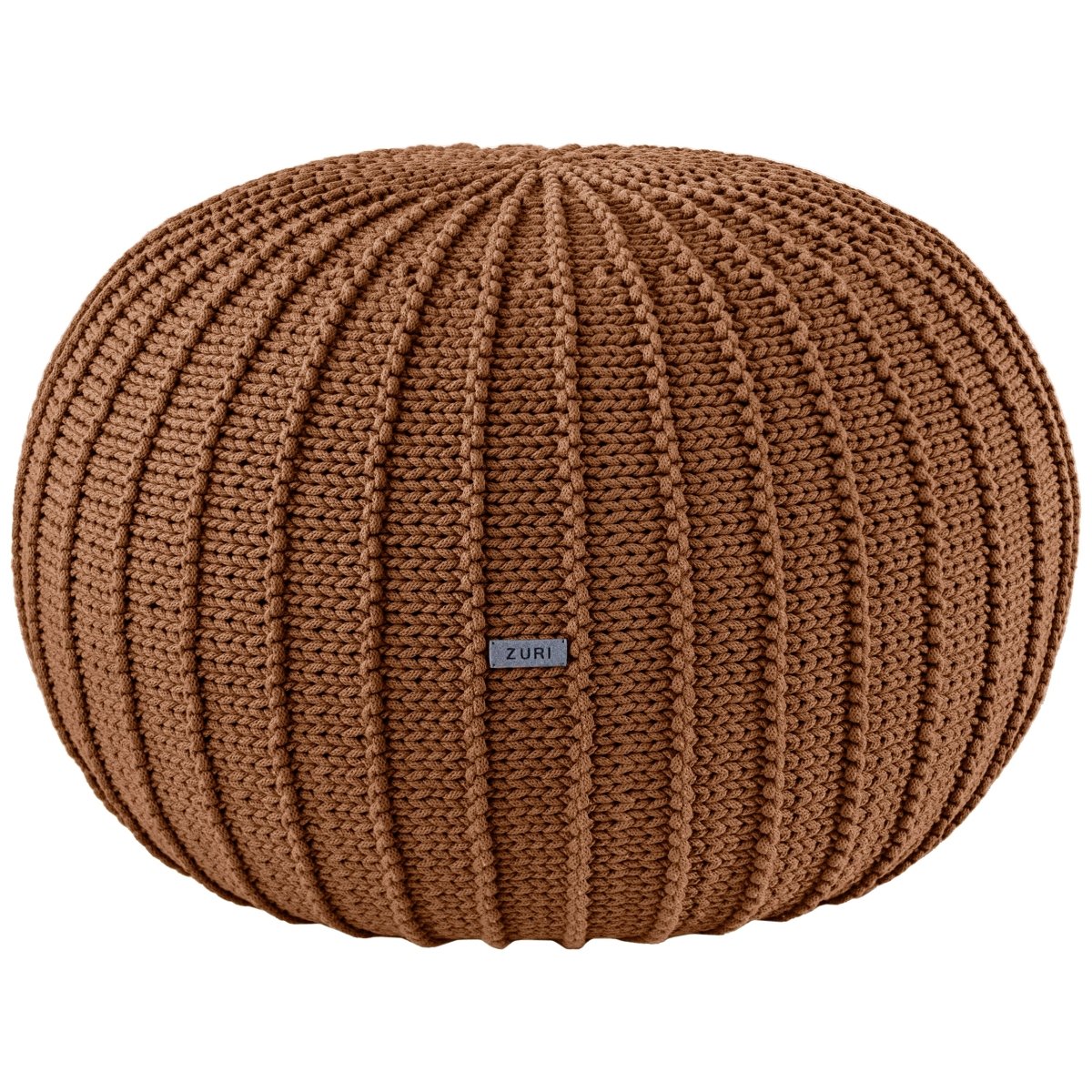 Knitted Pouffe, Large | CINNAMON