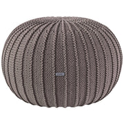 Knitted Pouffe, Large | MOCHA