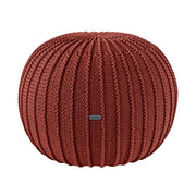 Knitted Pouffe, Medium | TERRACOTTA