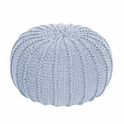 Knitted Pouffe, Small | BABY BLUE