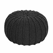 Knitted Pouffe, Small | GRAPHITE