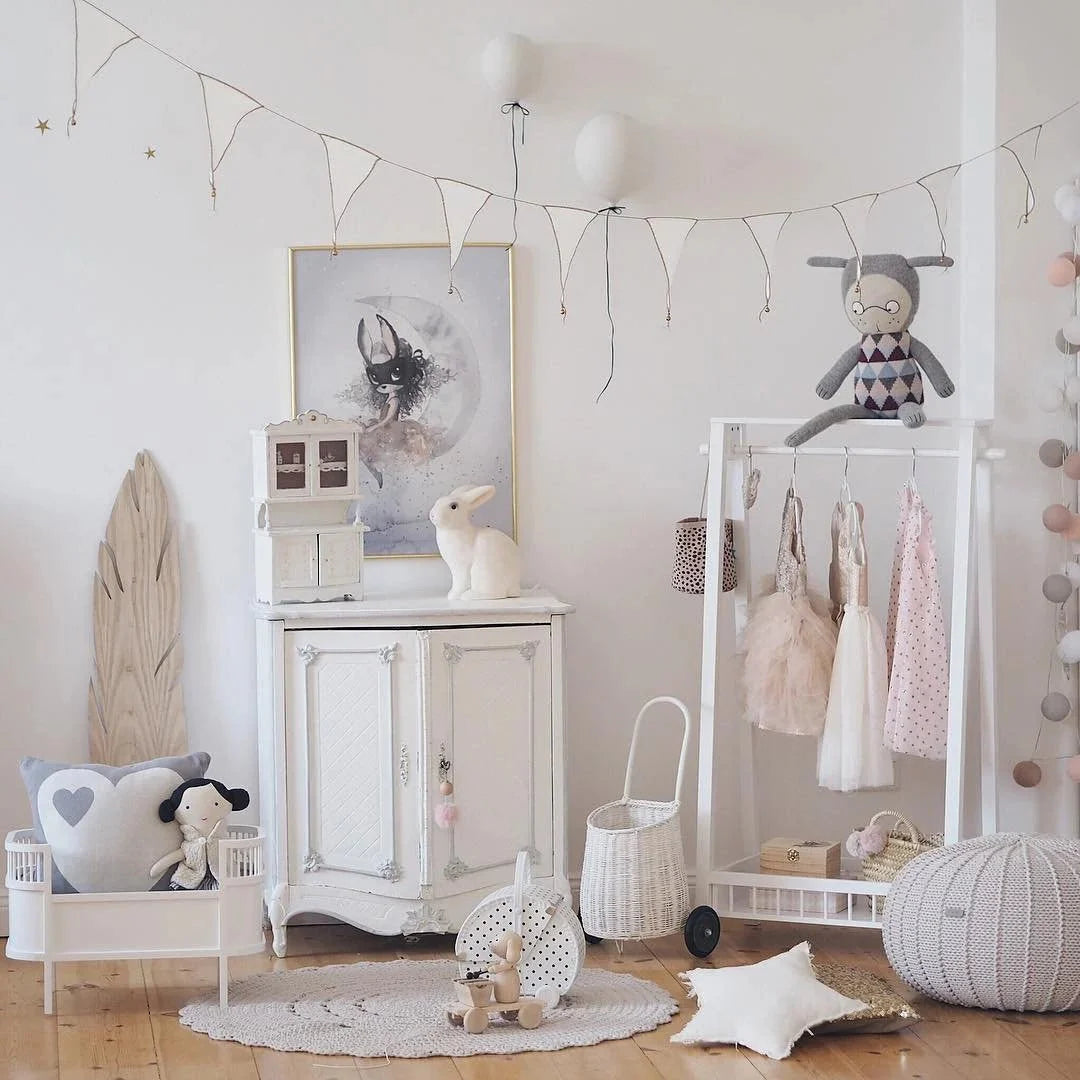 Knitted Pouffe, Small | OATMEAL