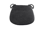 Crochet Basket, Size XL | CHARCOAL