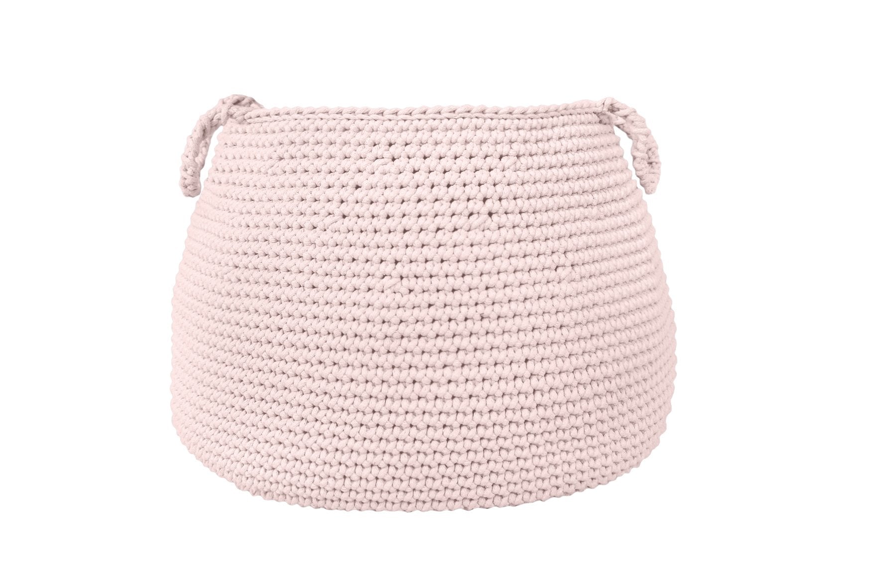 Crochet Basket, Size XL | PALE PINK