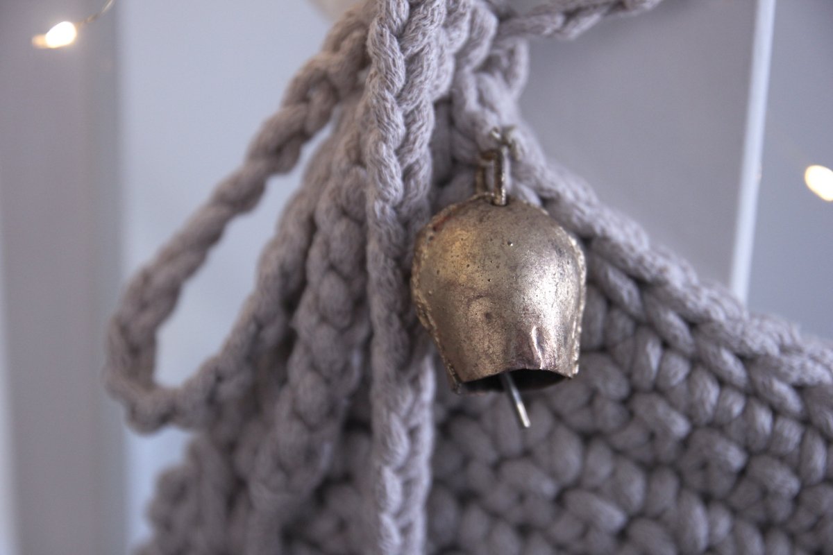 Large Crochet Christmas Stocking | OATMEAL